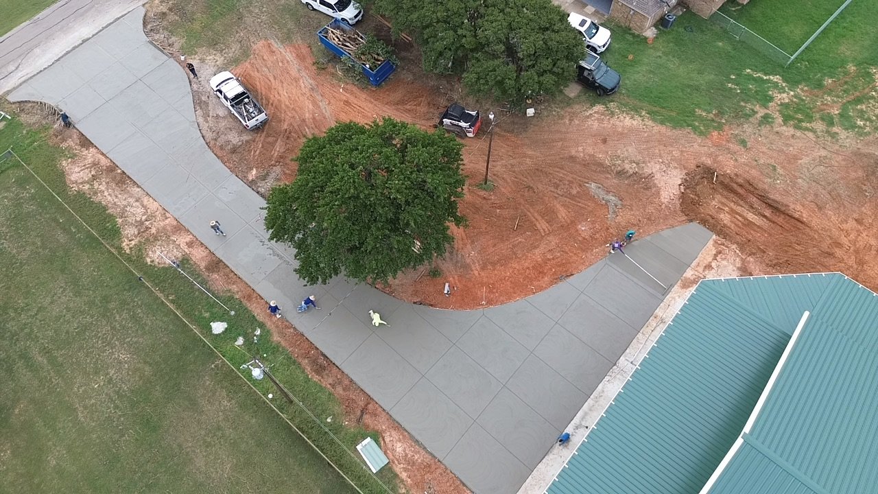 Concrete driveway installation DFW